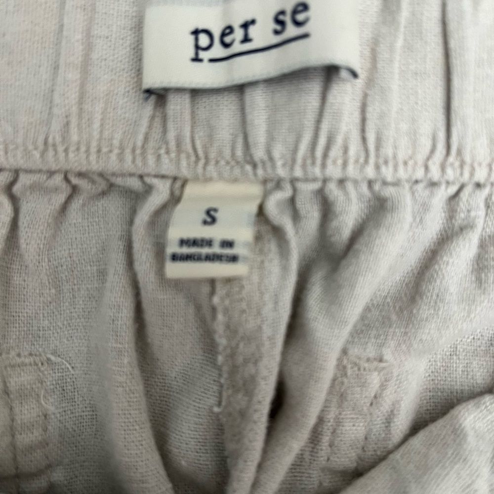 Beige Linen Pants - Picture 2 of 3
